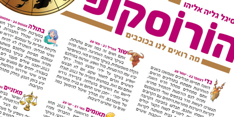 הורוסקופ שנתי לשנת 2023 (ינואר 2023)