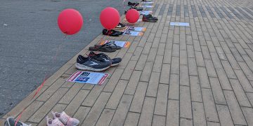 אירוע שערכה ירדן גולן ביחד עם קבוצת יהודים וישראלים
להעלאת המודעות לחטופים ברחבה בקמפוס אנטישמיות במרכז הרפואי בסן פרנסיסקו