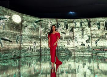 השחקנית ג'נה דיוואן בערב הפתיחה של אל איי ארט | תמונות באדיבות: LA Art Show