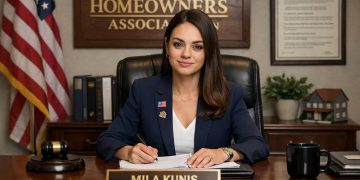 מילה קוניס בתפקידה כיו"ר ועד הבית