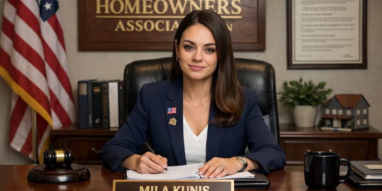 מילה קוניס בתפקידה כיו"ר ועד הבית