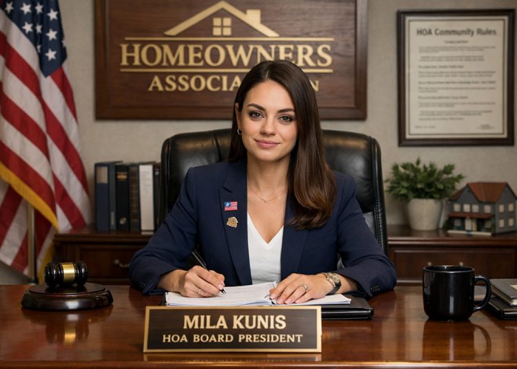 מילה קוניס בתפקידה כיו"ר ועד הבית